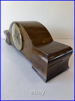 Antique Mantle Clock Art Deco German WESTMINSTER Chime Pendulum