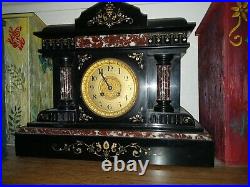 Antique Mantle Clock Tilden Thurber & company Chimes beautifully works as should