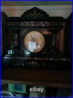 Antique Mantle Clock Tilden Thurber & company Chimes beautifully works as should