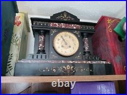 Antique Mantle Clock Tilden Thurber & company Chimes beautifully works as should