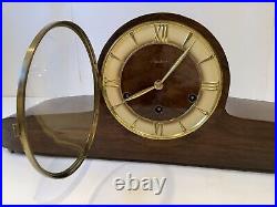 Antique Mauthe Rare Mantel Clock Triple Wind Westminter Chimes 20 Works Great