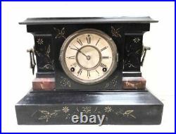 Antique Metal Cased Ansonia Mantle Clock