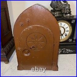 Antique New Haven Bee Hive Cathedral Clock Westminster Chimes