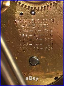 Antique New Haven Bee Hive Cathedral Clock Westminster Chimes Running