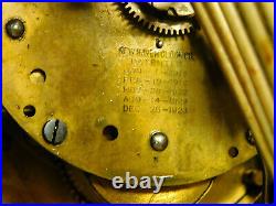 Antique New Haven Cathedral Clock Westminster 5 Bars Chimes on 1/4s & Hours chim