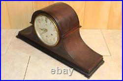 Antique New Haven Westminster Chime Clock Oversized Mansion Style To Restore