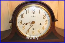 Antique New Haven Westminster Chime Clock Oversized Mansion Style To Restore