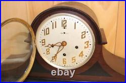 Antique New Haven Westminster Chime Clock Oversized Mansion Style To Restore