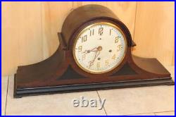 Antique New Haven Westminster Chime Clock Oversized Mansion Style To Restore