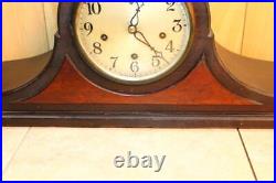 Antique New Haven Westminster Chime Mantle Clock Nice Condition