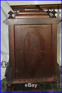 Antique New Haven Westminster Chime No 4 Clock 1910 Rare Double Mechanism /Runs