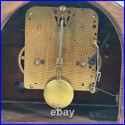 Antique Oak HAC Mantle Clock Made in Germany Chiming Repeater Working with Key