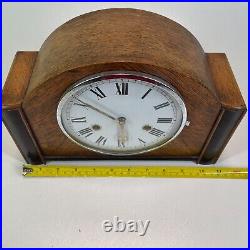Antique Oak HAC Mantle Clock Made in Germany Chiming Repeater Working with Key