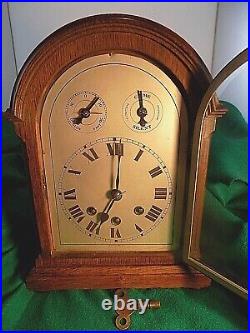 Antique Oak WURTEMBERG BRACKET CLOCK withWestminster Chime in Beautiful Condition