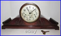 Antique Peerless Limited Quarter Hour Westminster Chime Clock With 5 Gongs Rare