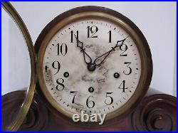 Antique Peerless Limited Quarter Hour Westminster Chime Clock With 5 Gongs Rare