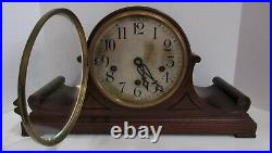 Antique Peerless Limited Quarter Hour Westminster Chime Clock With5 Gongs RARE