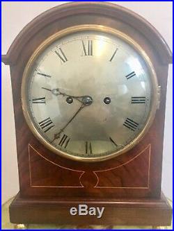 Antique Regency Twin Fusee Pull Repeater Westminster Chime Bracket Clock 5gongs