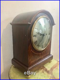 Antique Regency Twin Fusee Pull Repeater Westminster Chime Bracket Clock 5gongs