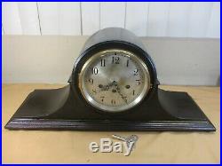 Antique Seth Thomas 113 Westminster Chime Model 80 Mantel Clock w Key & Pendulum
