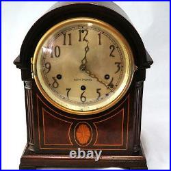 Antique Seth Thomas #24 Westminster Chime 8-day Inlayed Shelf Clock Bonnet Top