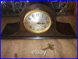 Antique Seth Thomas 8 Day Chiming Mantle Clock Working With Key