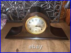 Antique Seth Thomas 8 Day Chiming Mantle Clock Working With Key