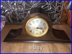 Antique Seth Thomas 8 Day Chiming Mantle Clock Working With Key