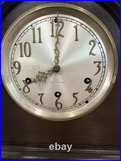 Antique Seth Thomas 8 Day Key Wind Westminster Chime #92 Tambour Mantle Clock