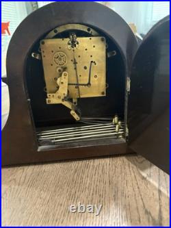 Antique Seth Thomas 8 Day Key Wind Westminster Chime #92 Tambour Mantle Clock