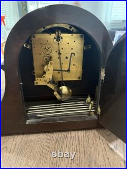 Antique Seth Thomas 8 Day Key Wind Westminster Chime #92 Tambour Mantle Clock