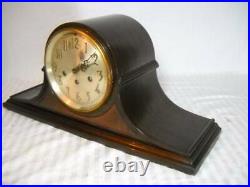 Antique Seth Thomas Mahogany Camelback Mantel Clock with Westminster Chimes