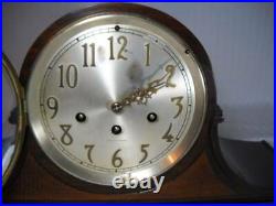 Antique Seth Thomas Mahogany Camelback Mantel Clock with Westminster Chimes