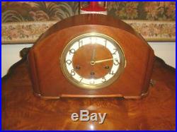 Antique Seth Thomas Mantle Clock Westminster Chime-Art Deco Design-Works Great