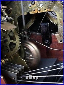 Antique Seth Thomas Sonora #14 5 Bell Quarter Hour Westminster Chime Clock Runs