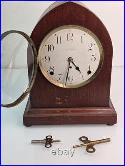 Antique Seth Thomas Sonora Chime Mantel Clock w Mayland Chime Rods Original Keys