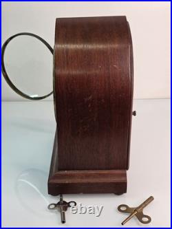 Antique Seth Thomas Sonora Chime Mantel Clock w Mayland Chime Rods Original Keys
