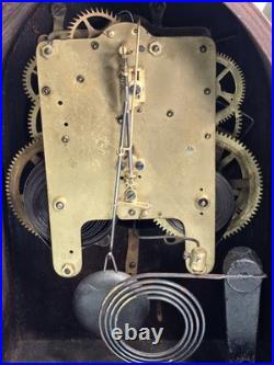 Antique Seth Thomas Sonora Chime Mantel Clock w Mayland Chime Rods Original Keys