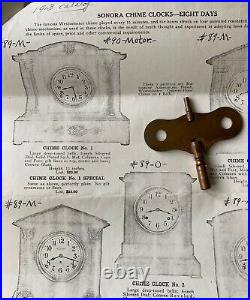 Antique Seth Thomas Sonora Chimes 8d Mantle clock, Adamantine veneer, #1 Special