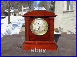 Antique Seth Thomas Sonora Westminster Chime Shelf Mantle Clock Runs Restore