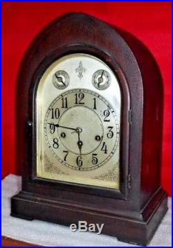 Antique Seth Thomas U. S. A. Westminster Chime 8 Day Bracket Cabinet Clock Working