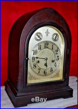 Antique Seth Thomas U. S. A. Westminster Chime 8 Day Bracket Cabinet Clock Working