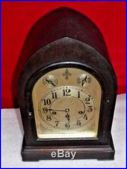 Antique Seth Thomas U. S. A. Westminster Chime 8 Day Bracket Cabinet Clock Working