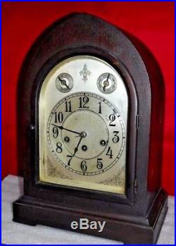 Antique Seth Thomas U. S. A. Westminster Chime 8 Day Bracket Cabinet Clock Working