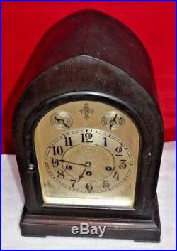 Antique Seth Thomas U. S. A. Westminster Chime 8 Day Bracket Cabinet Clock Working