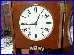 Antique Seth Thomas Wall Sonora Westminster Bell Chime Clock Model 110 Runs Rare