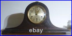 Antique Seth Thomas Westminister Chime 124 Movement Mantel Clock Wood Case AS-IS