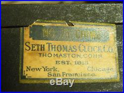 Antique-Seth-Thomas-Westminster-Chime-75-Mantle-Clock-113-Movement