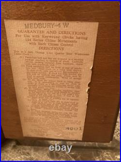 Antique Seth Thomas Westminster Chime Clock Classic Medbury Model