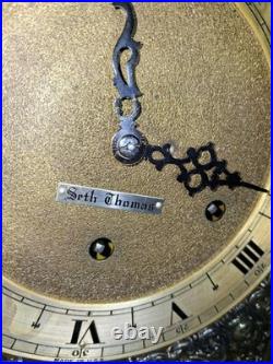 Antique Seth Thomas Westminster Chime Mantel Clock Keywound 8 No. 124 USA